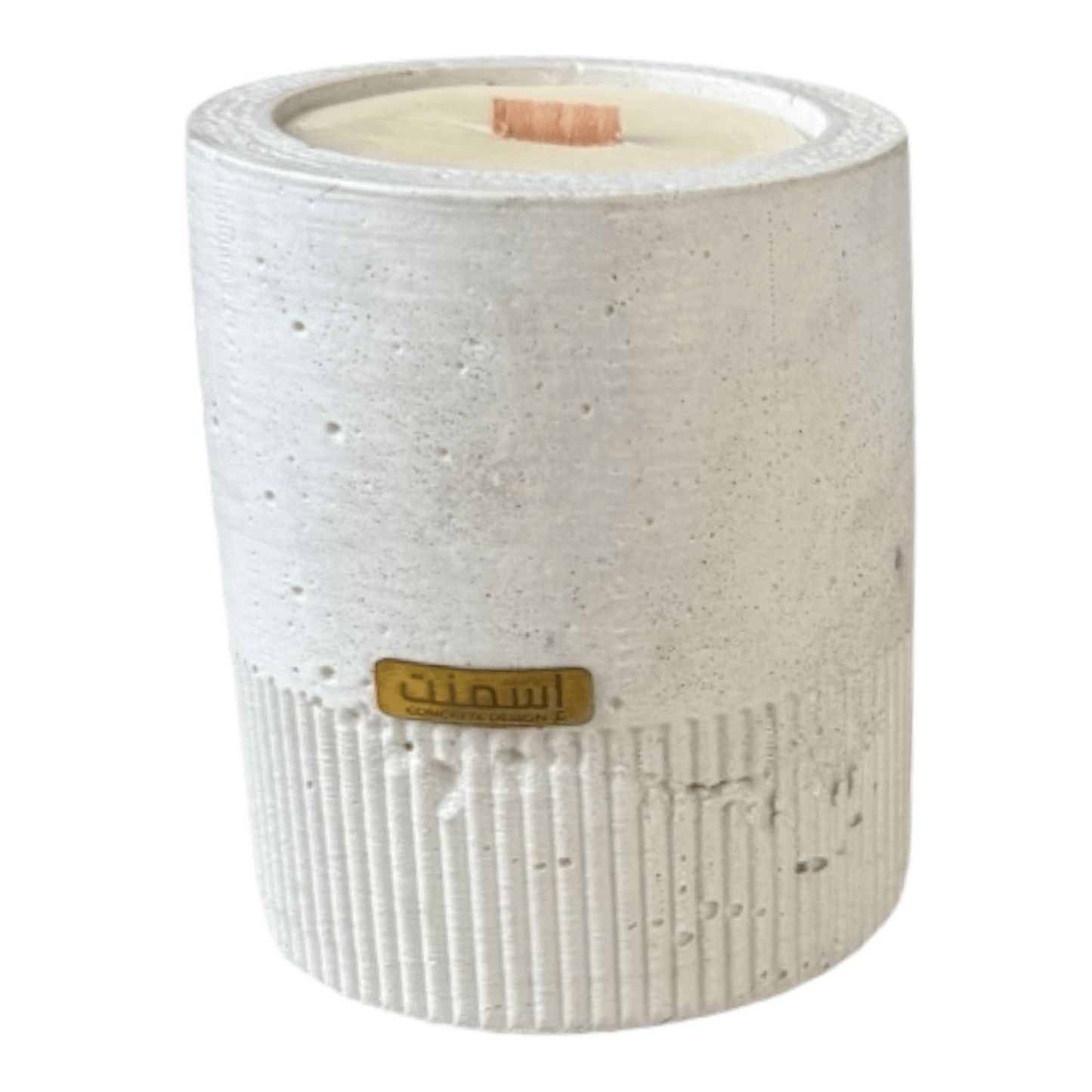 Bougie béton en cire de soja parfumée Dune