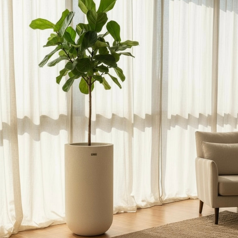 Pot Cylindrique en béton sur mesure -UrbanStone Ismant 3