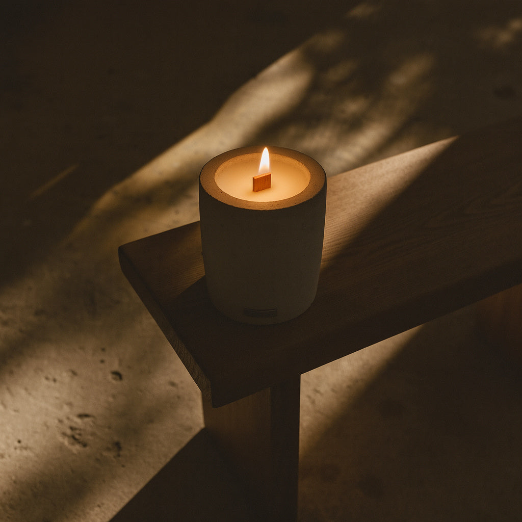 Bougie Jarre contemporaines en béton