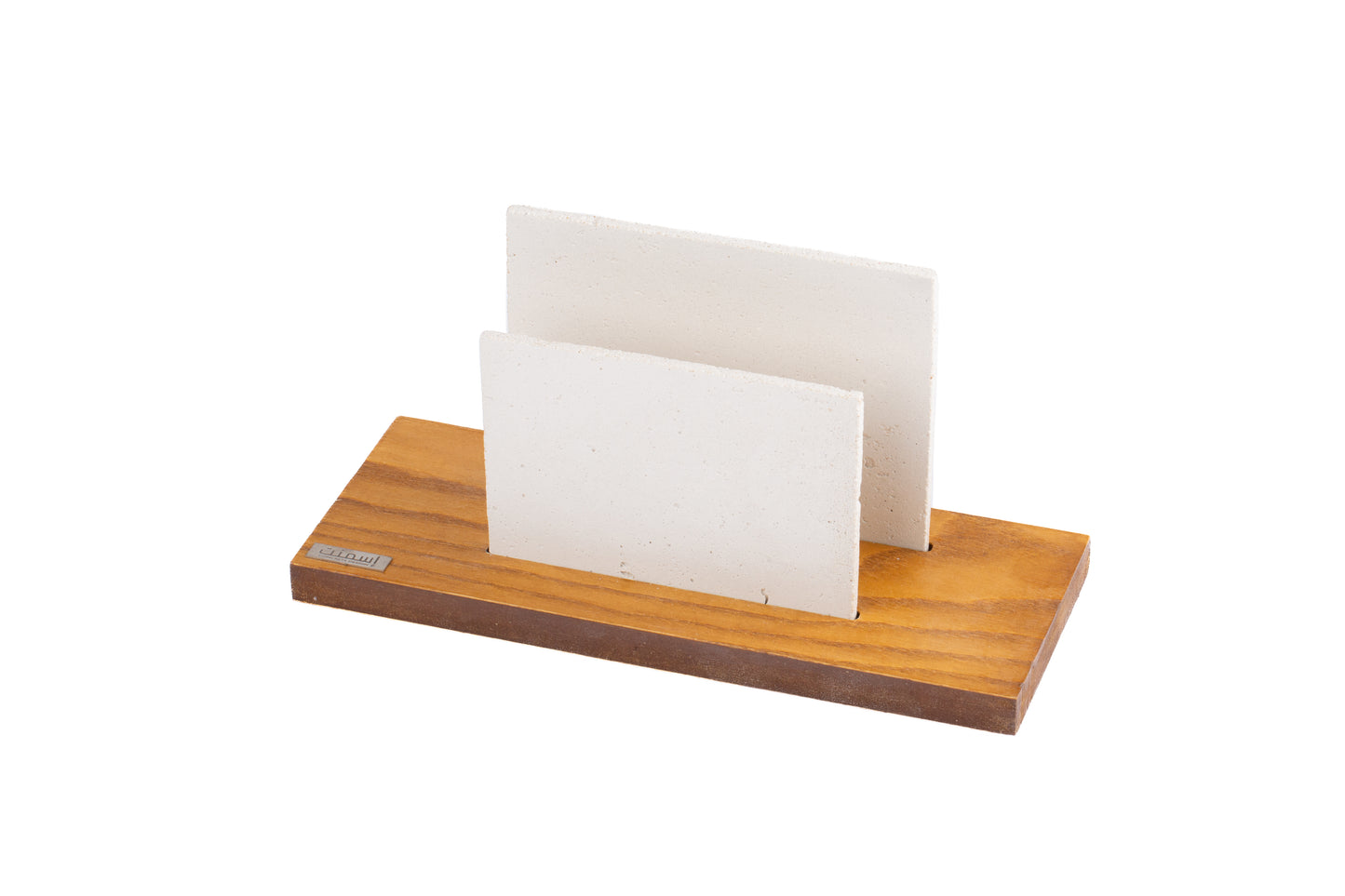 Porte-enveloppes en béton et bois