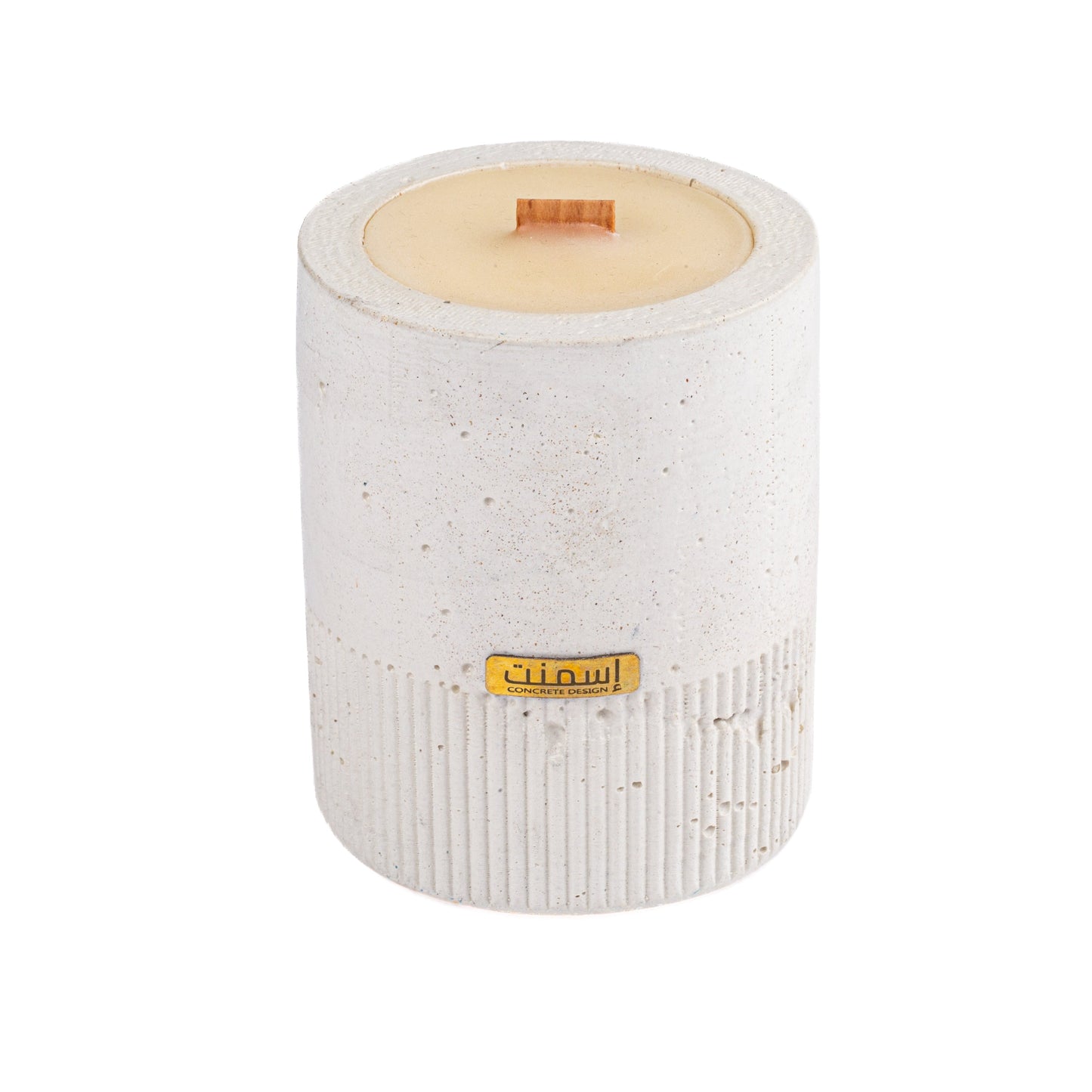 Bougie béton en cire de soja parfumée Dune