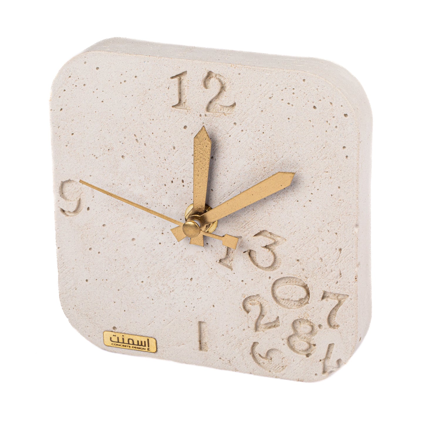 Horloge à poser design moderne en béton – Huruf