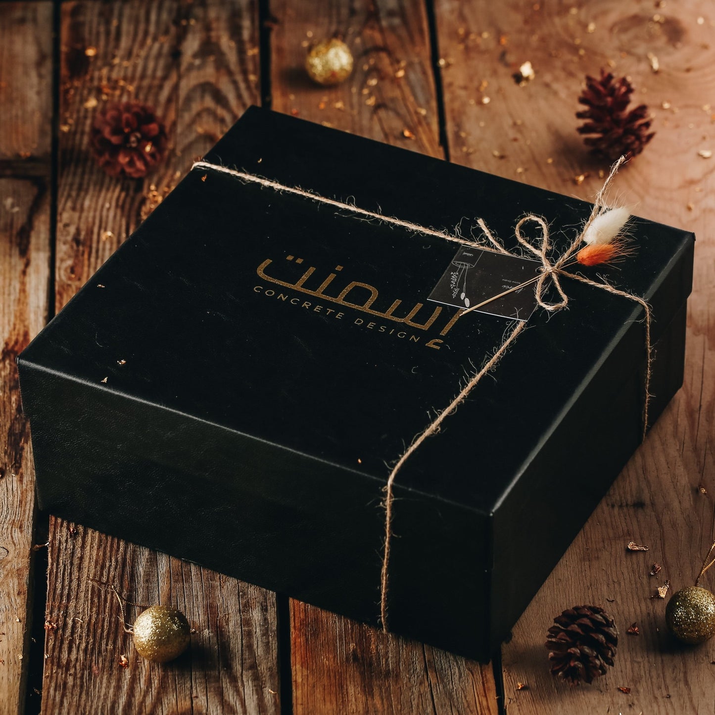 Pack Oliveraie L - boite chocolat et bougeoir - Ismant