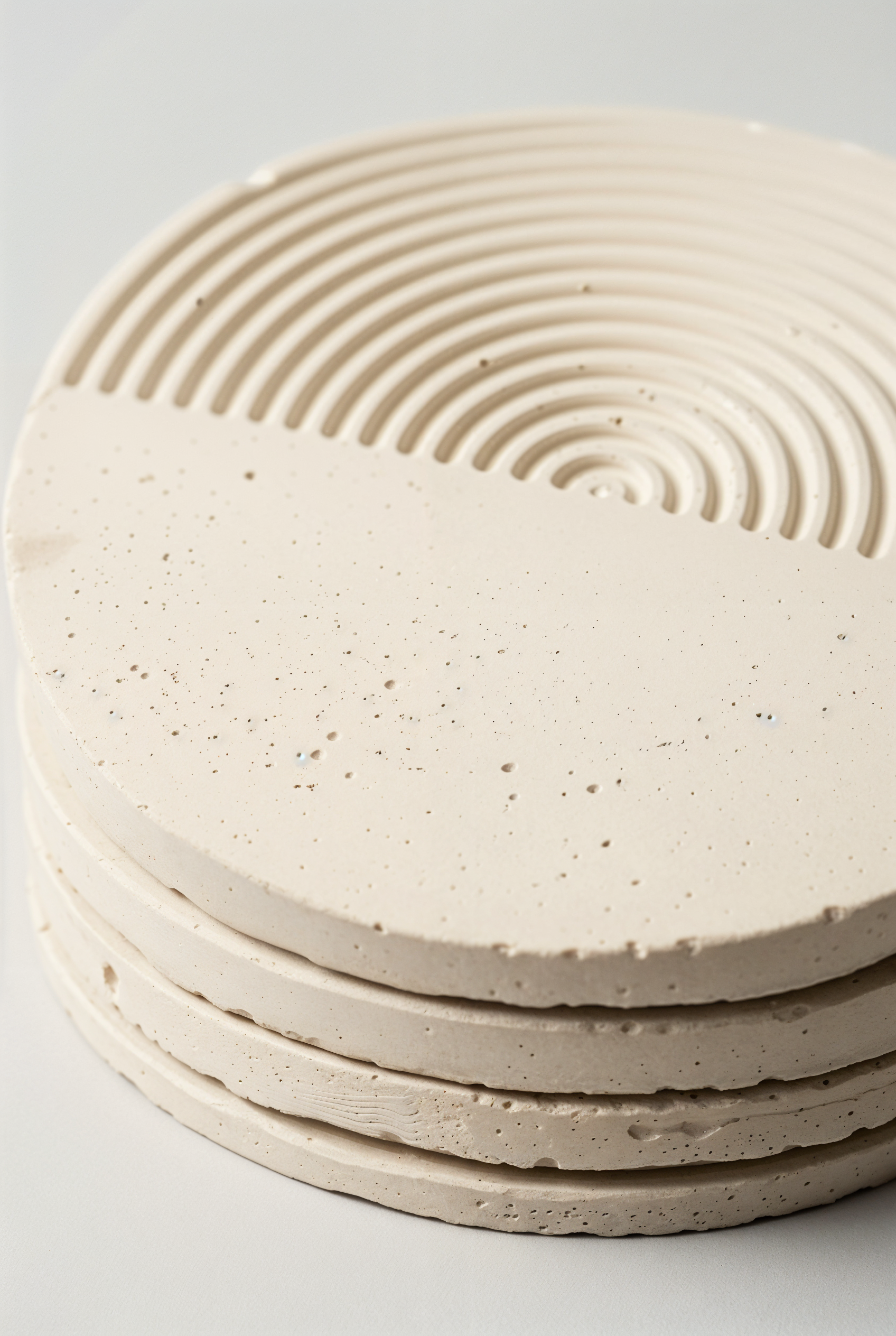 Sous-verre en béton design organique Dune — studio