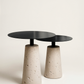 Table d’appoint en béton — collection