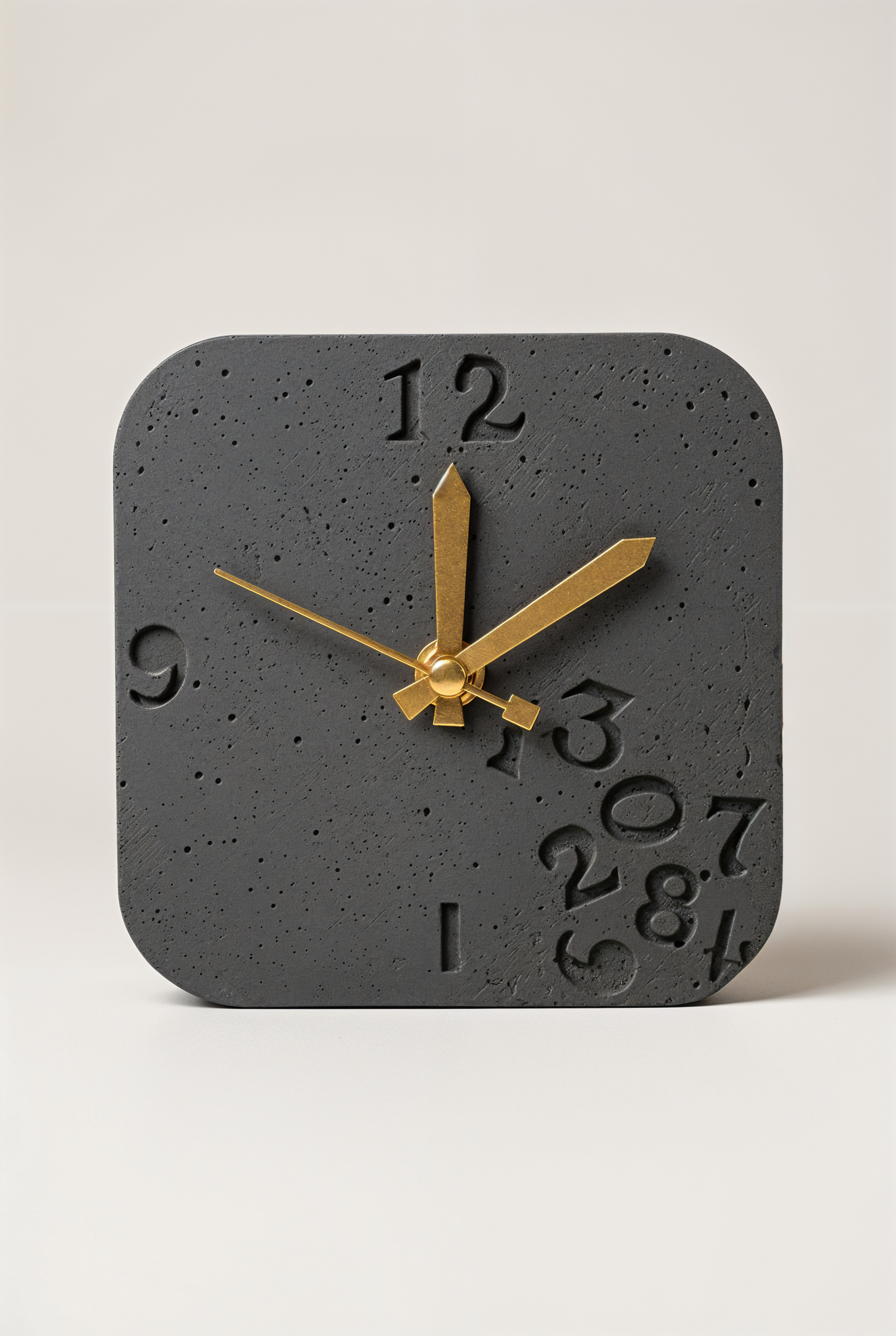 Horloge à poser design moderne en béton – Huruf — studio