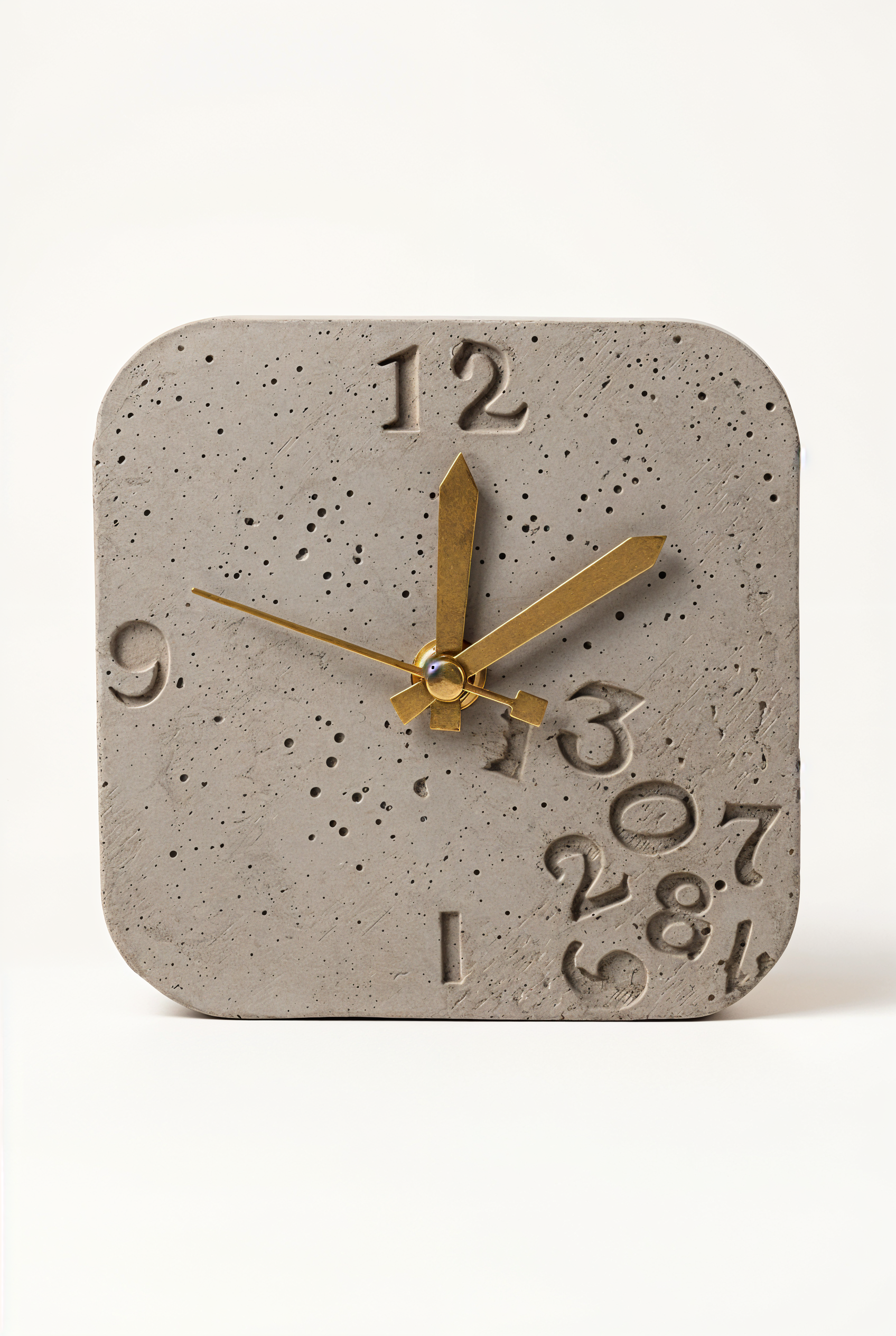 Horloge à poser design moderne en béton – Huruf — studio