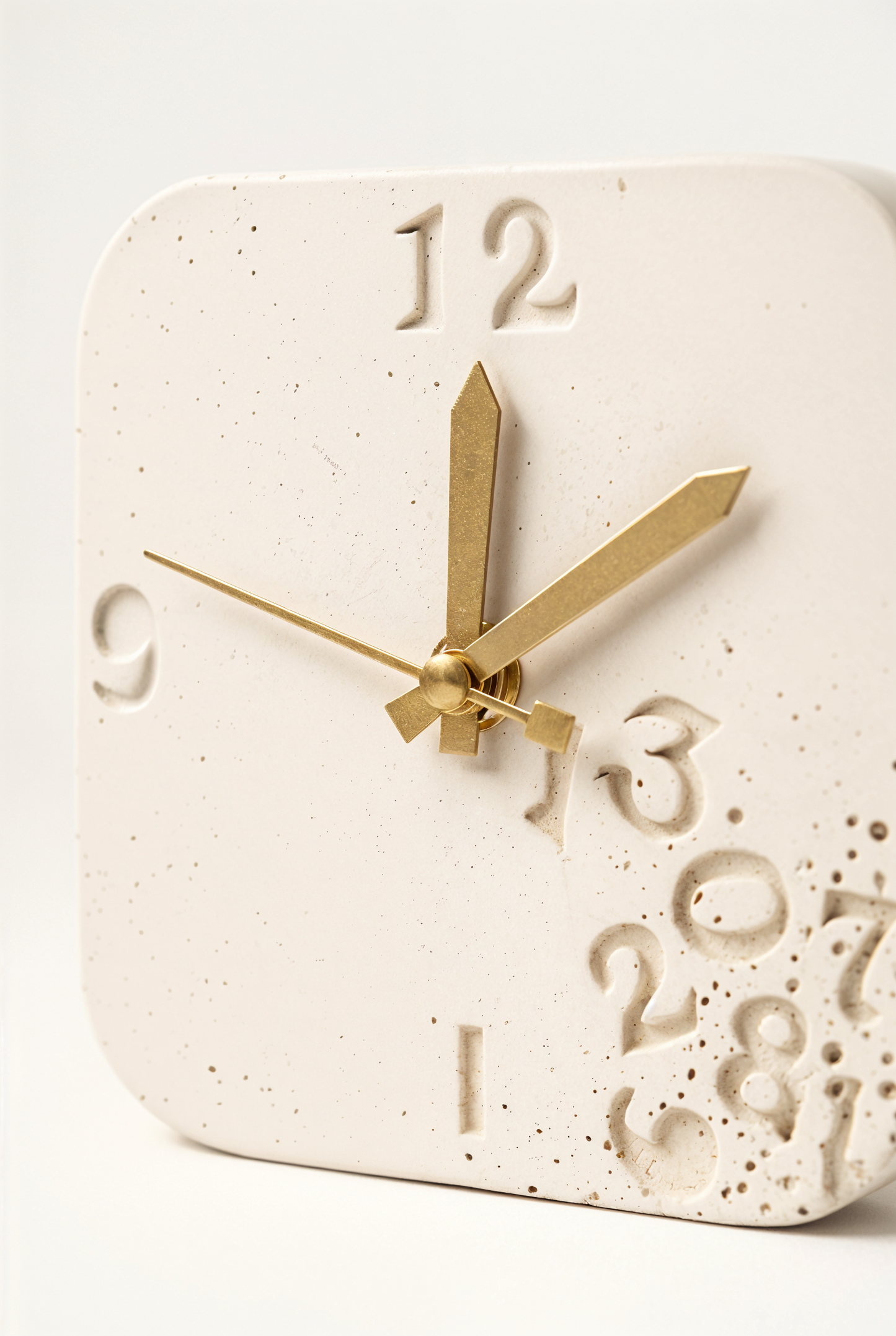 Horloge à poser design moderne en béton – Huruf — studio