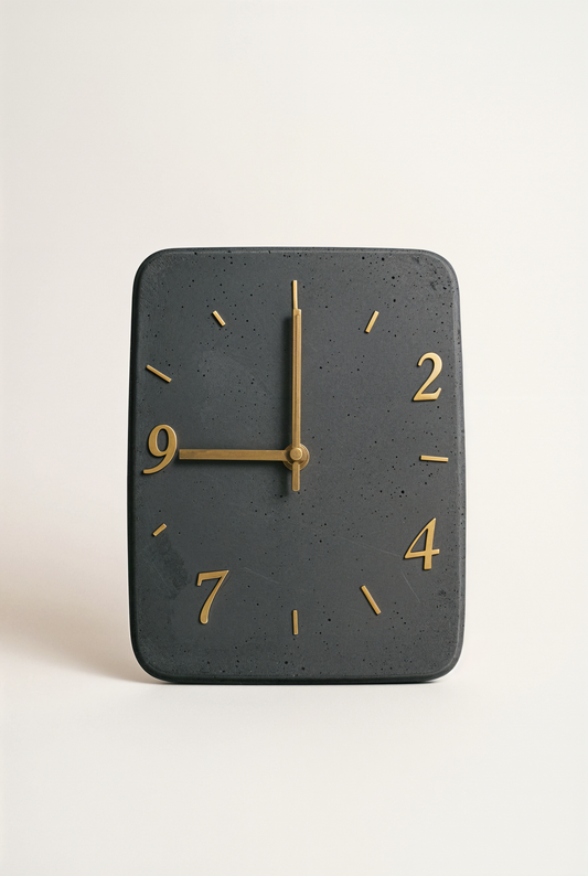 Horloge à poser en béton GFRC. — studio