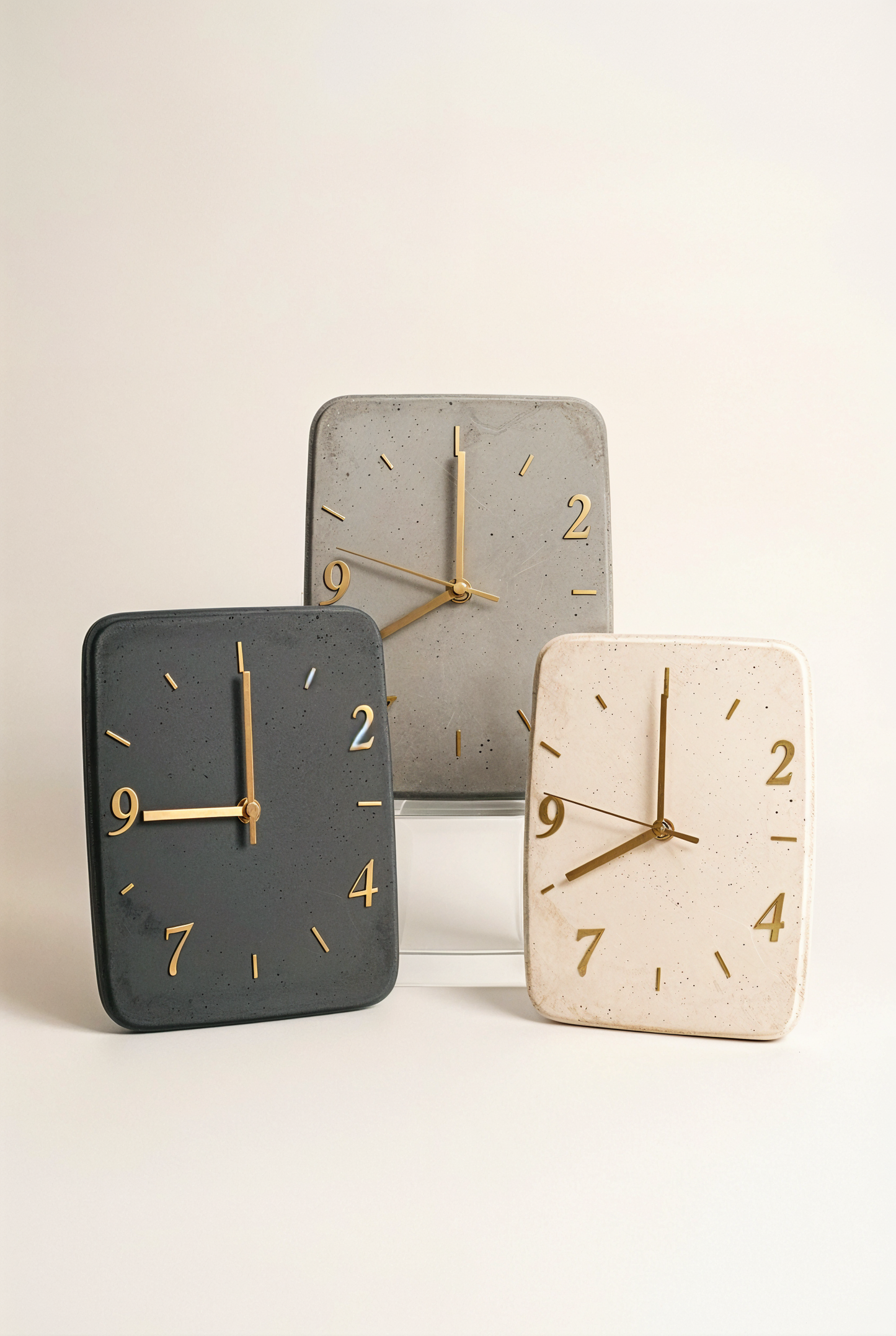 Horloge à poser en béton GFRC. — collection