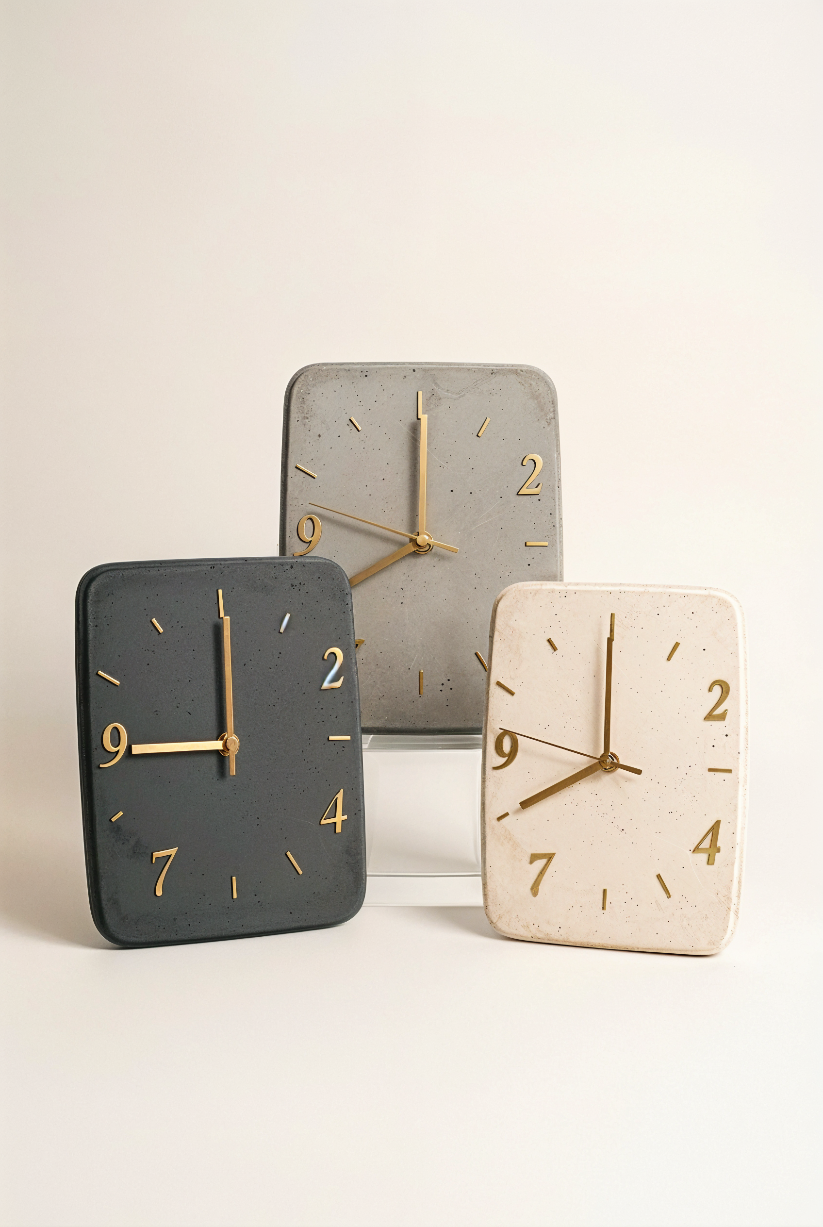 Horloge à poser en béton GFRC. — collection