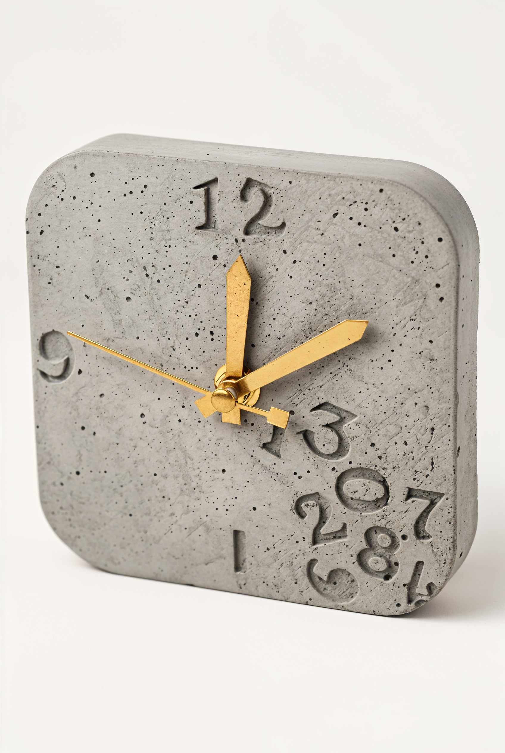 Horloge à poser design moderne en béton – Huruf — studio