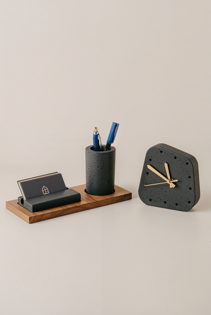 Pack Bureau Elite Béton et Bois — studio