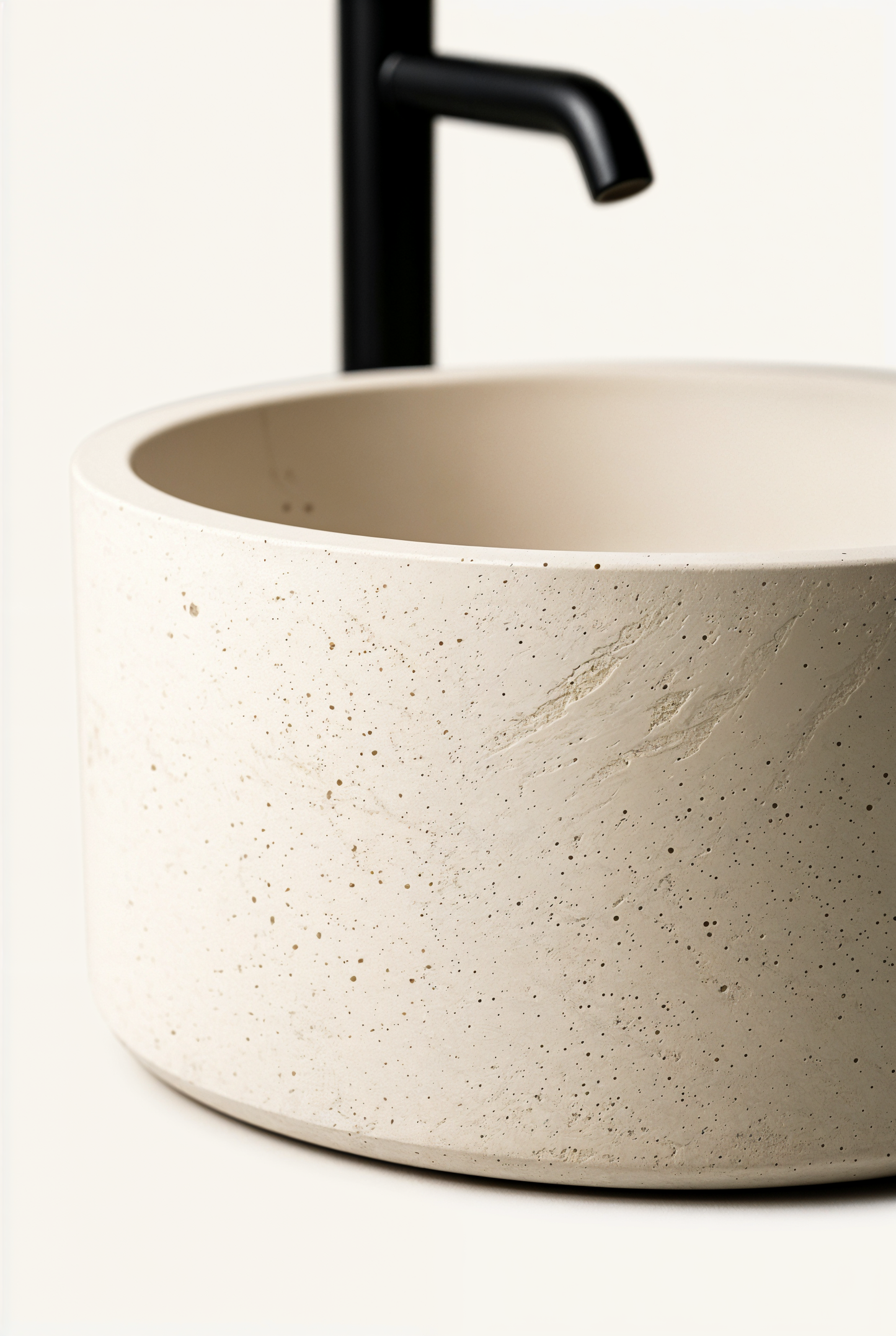 Vasque Cylia minimaliste en béton GFRC — studio