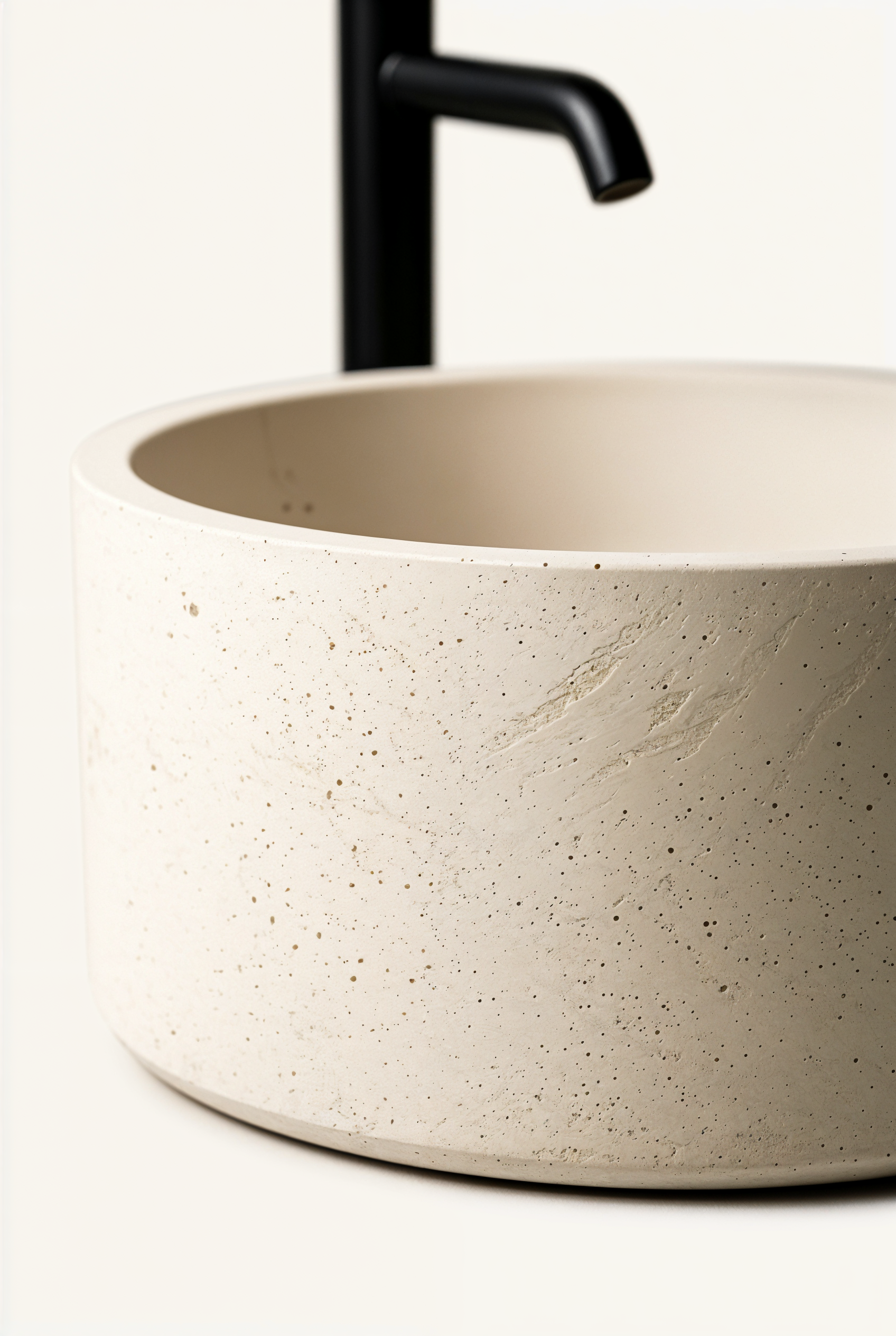 Vasque Cylia minimaliste en béton GFRC — studio