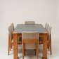 Table Daphné en beton et piètement en bois — studio