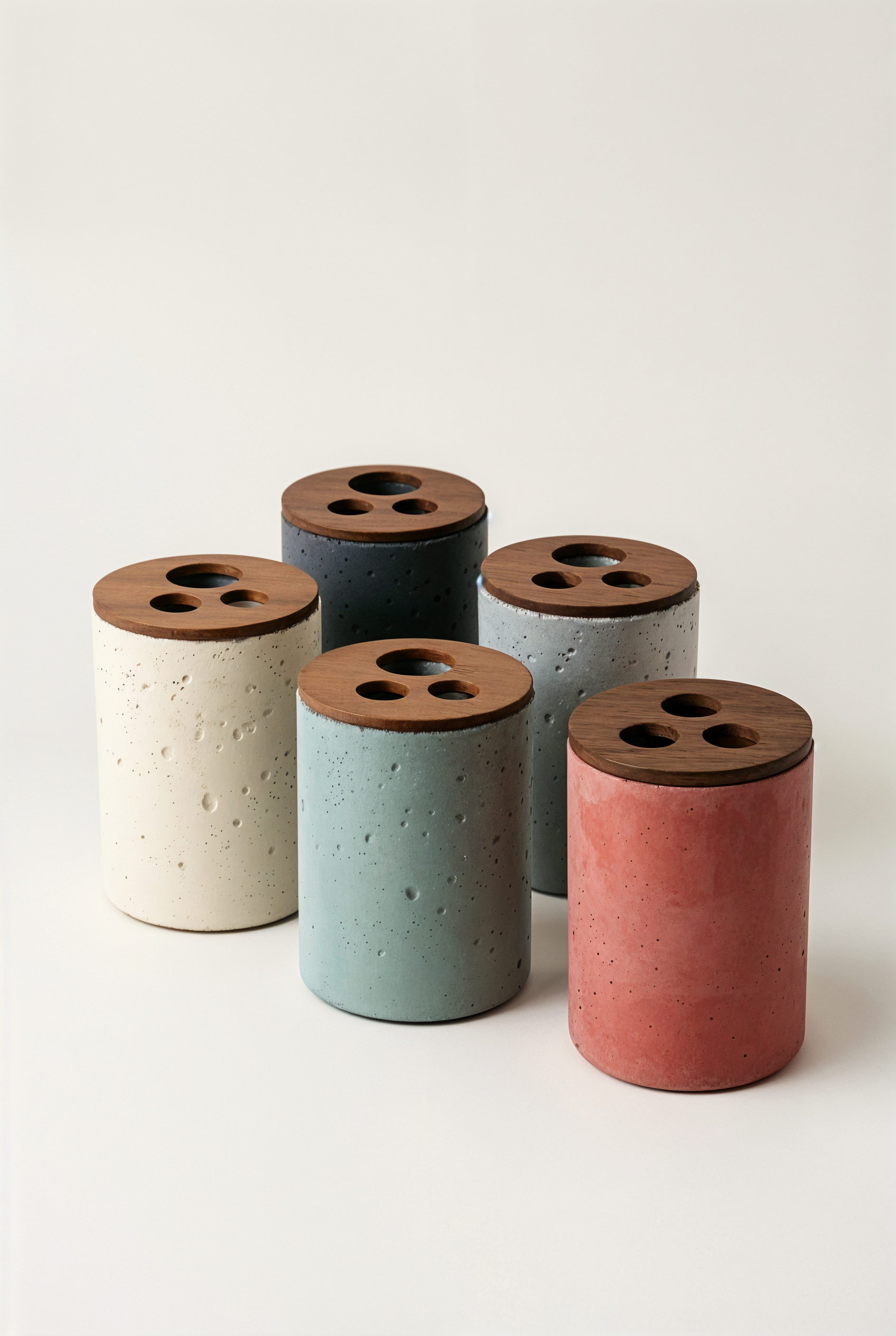 Porte Brosse à Dents bois et beton — collection