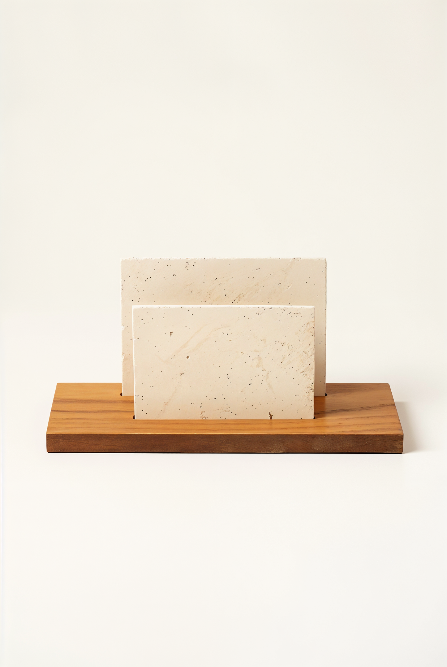 Porte-enveloppes en béton et bois — studio