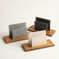 Porte-enveloppes en béton et bois — collection