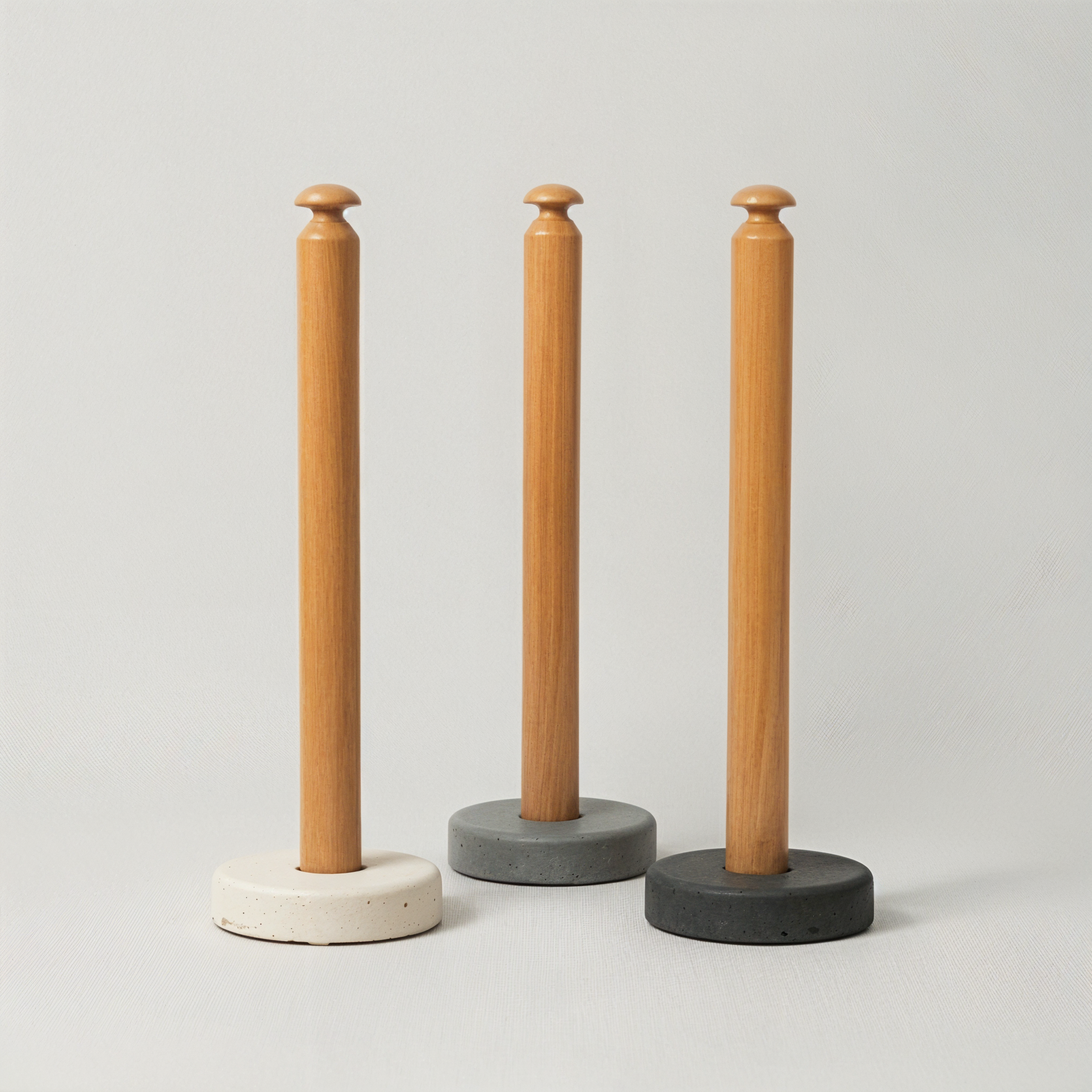 Porte essuie-tout en béton et bois — collection