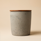 Pot en Béton avec Couvercle en Bois — studio