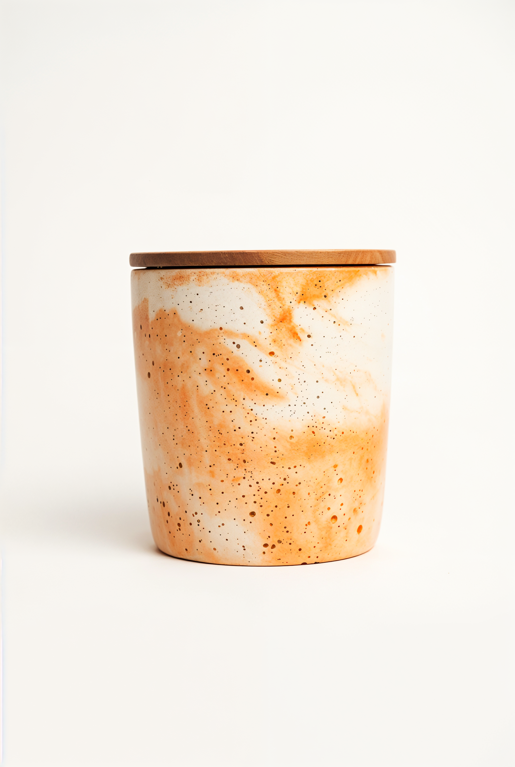 Pot en Béton avec Couvercle en Bois — studio