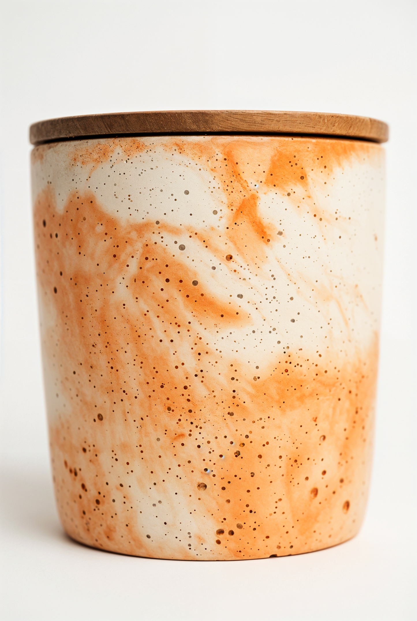 Pot en Béton avec Couvercle en Bois — studio