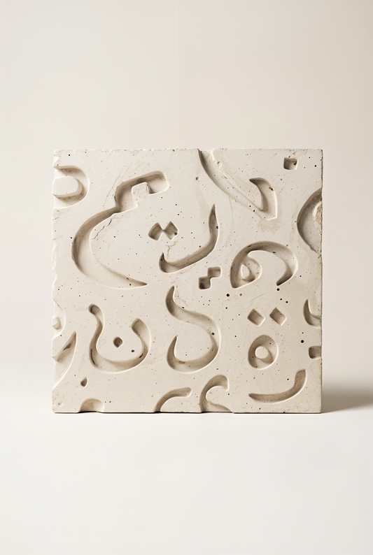 Sous-verre en beton GRFC Huruf — studio