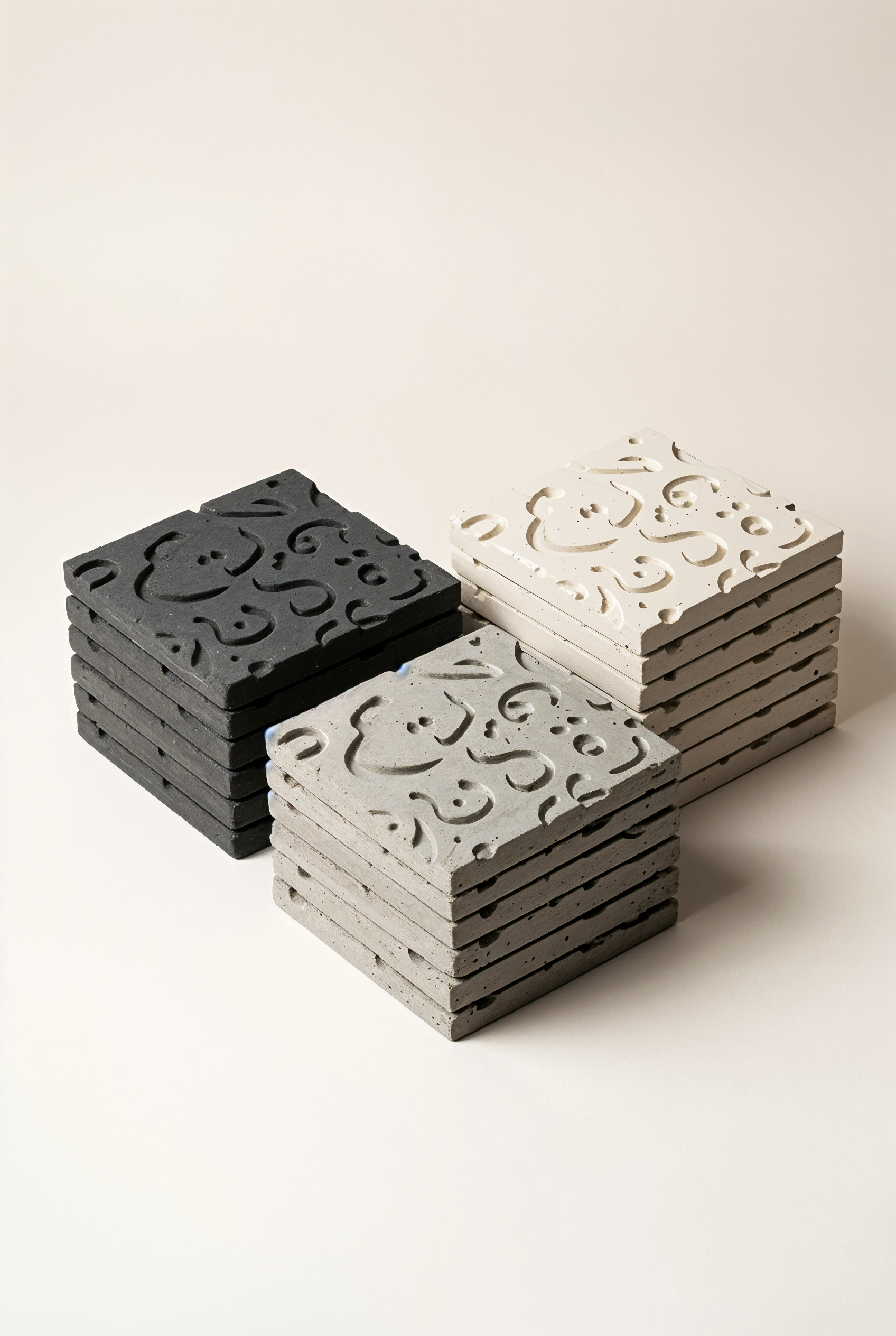 Sous-verre en beton GRFC Huruf — collection