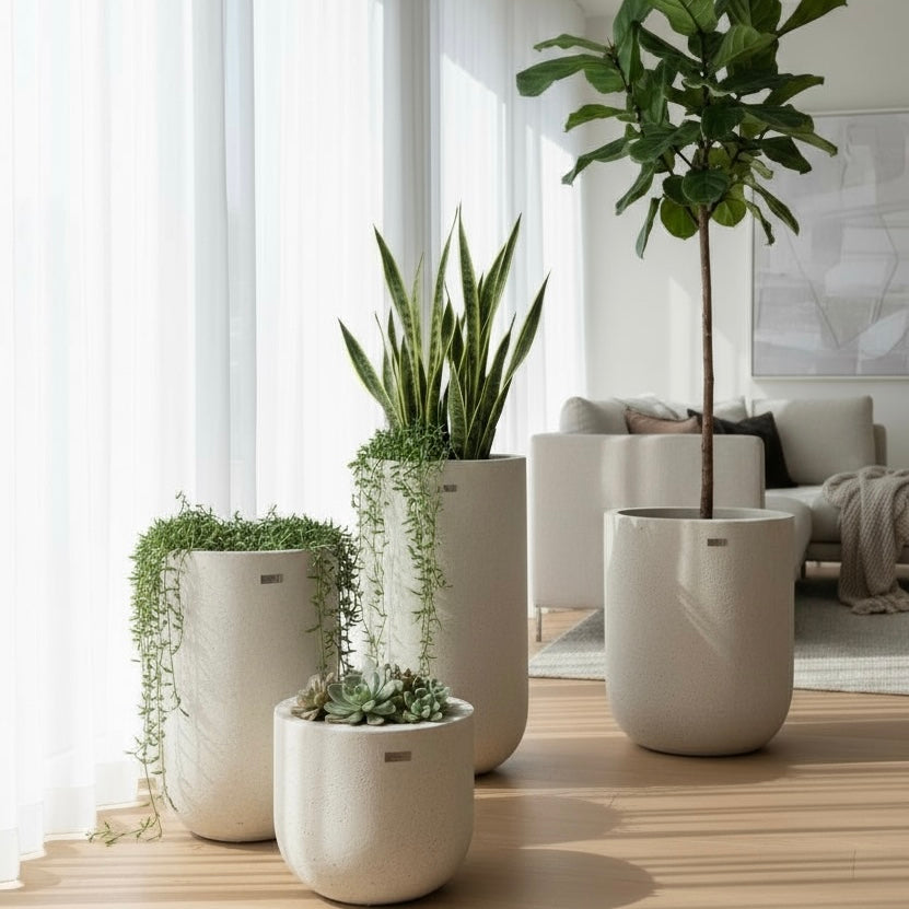 Pot Cylindrique en béton sur mesure -UrbanStone Ismant 2