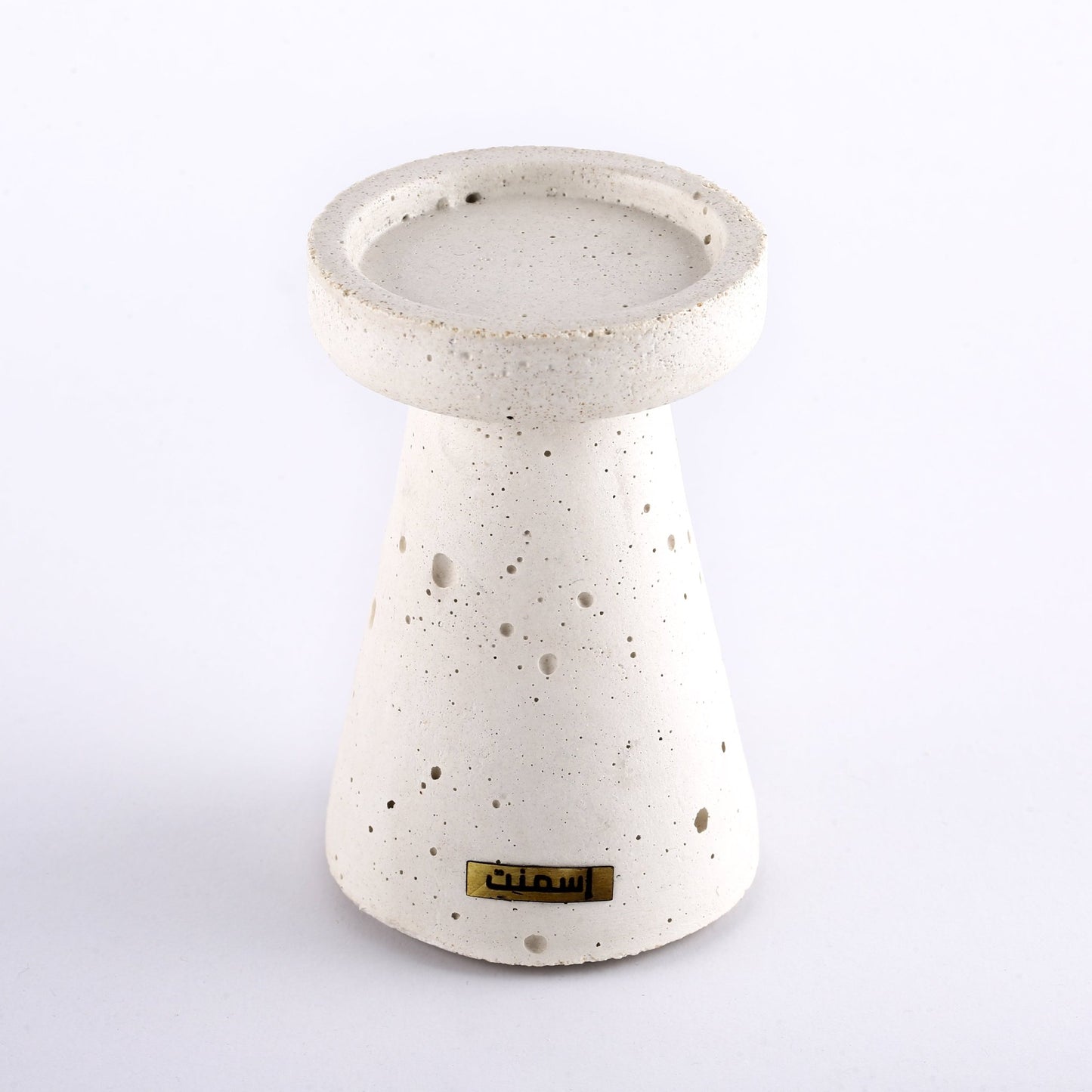 Bougie Cellium bougeoir en béton- Ismant 1