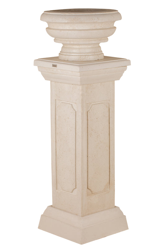 Pot baroque avec colonne en béton GFRC