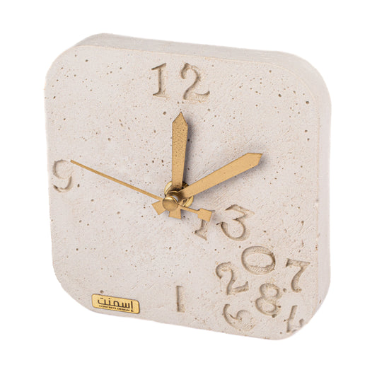 Horloge à poser design moderne en béton – Huruf