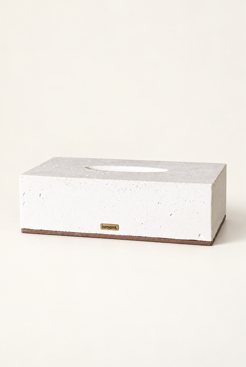 Coffret Horizon Ismant : horloge en bois gravé, boîte à mouchoirs, pot à crayons et plateau en bois