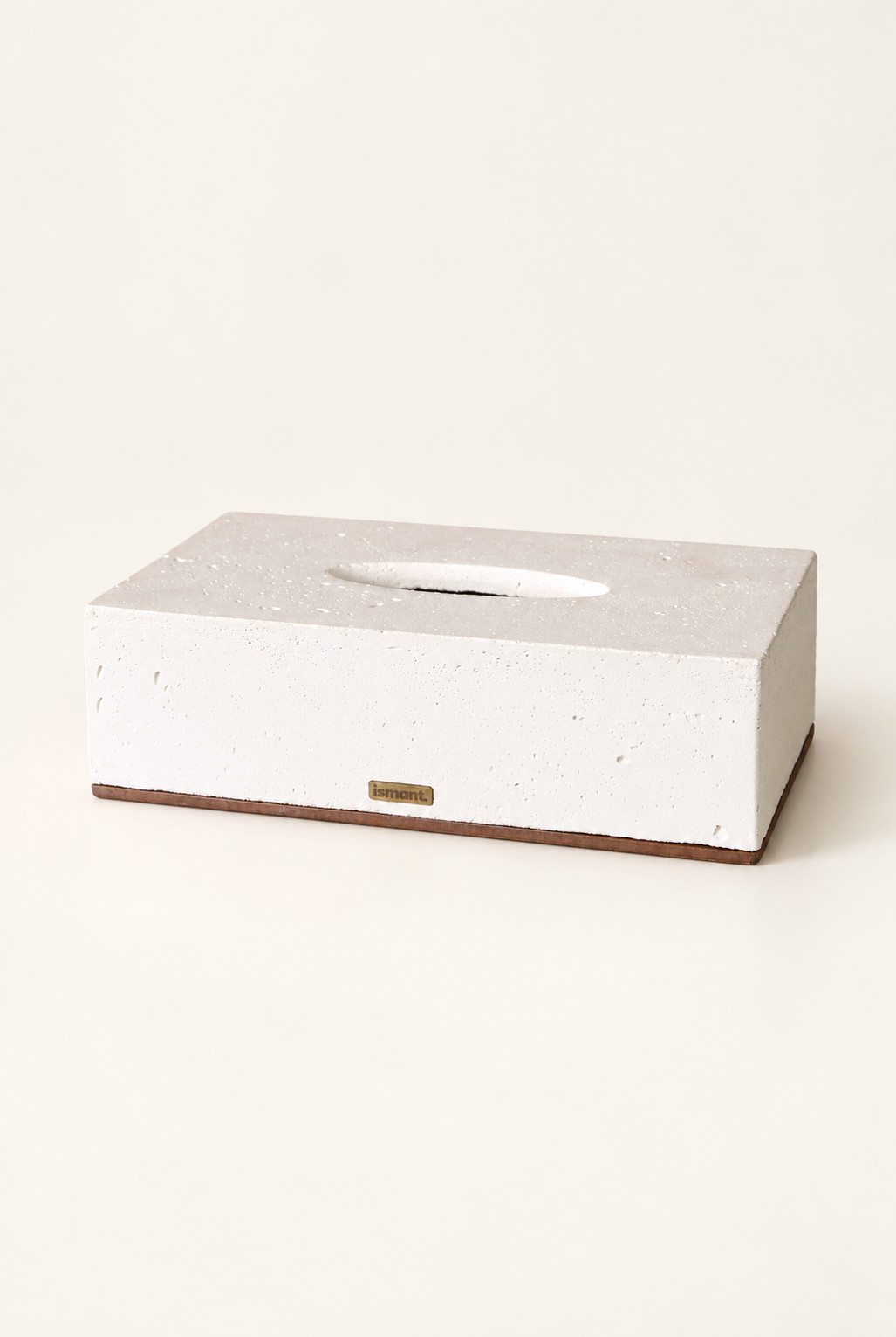 Coffret Horizon Ismant : horloge en bois gravé, boîte à mouchoirs, pot à crayons et plateau en bois