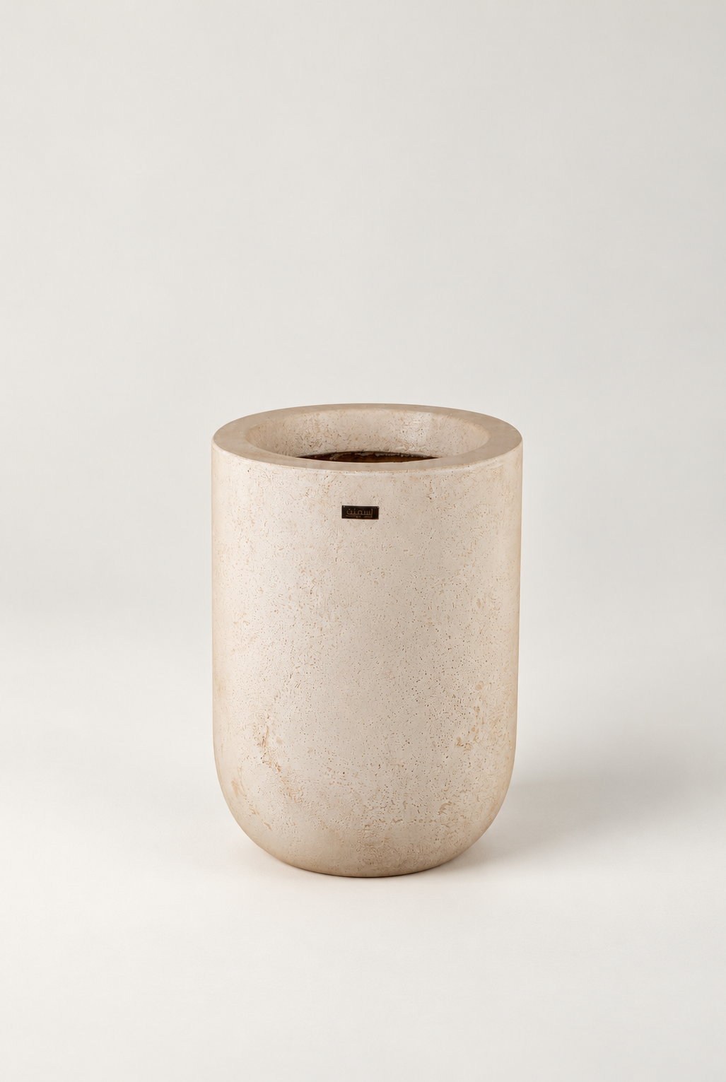 Pot UrbanStone ivoire — modèle bas