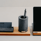 Pack Bureau Élégant en Bois support téléphone, porte-stylos- Ismant 5