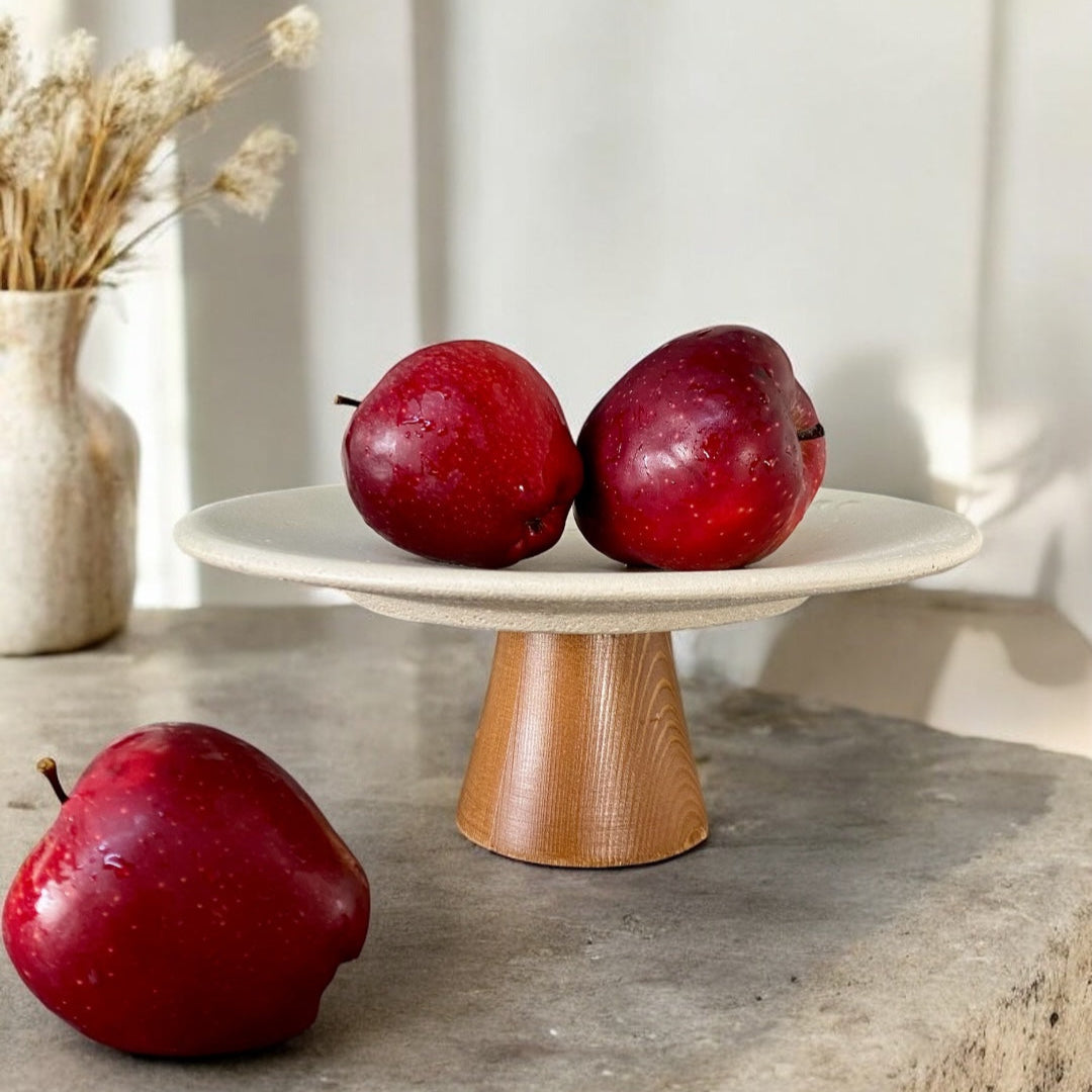 Présentoir Zénith en béton et bois Ismant 1