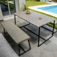 Table et banquettes Héphaïstos - table jardin - Ismant