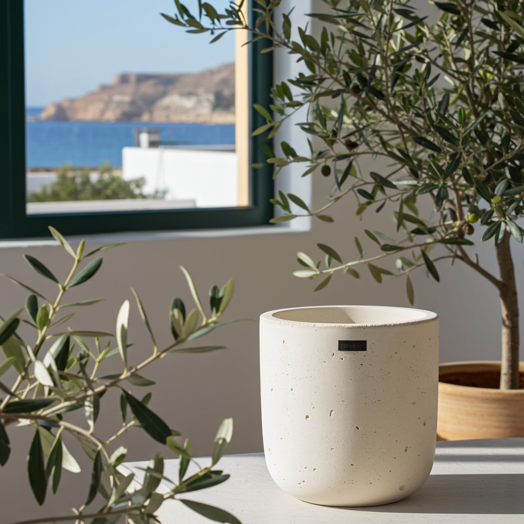 Pots minimaliste Luna en Béton