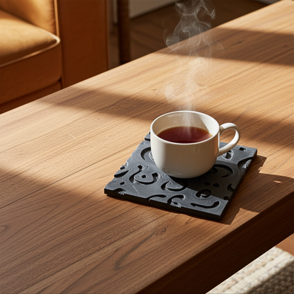 Sous-verre en beton GRFC Huruf